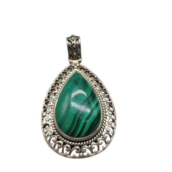 Doug Paulus Sterling Teardrop Pendant DP 925 India Teardrop Shaped - Picture 13 of 16